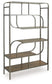 Jaddon - Bookcase - Brown / Antique Silver