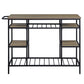 Lona - Kitchen Island - Rustic Oak & Black