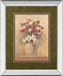 Classic Petal Il By Gloria Eriksen - Mirror Framed Print Wall Art - Beige