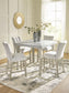 Larawyn - 5 Pc. - Counter Height Dining Table And 4 Barstools - Bisque