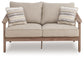 Harmony Headlands - Loveseat With Cushion - Natural / Gray