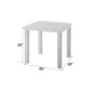Harta - End Table - White High Gloss & Chrome