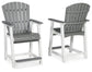 Transville - Barstool (Set of 2) - Gray / White