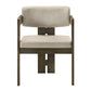 Destin - Side Chair - Light Gray Fabric & Walnut
