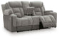 Mixed Motion - Power Reclining Loveseat With Console / Adjustable Headrest