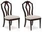 Lavinton - Dining Upholstered Side Chair (Set of 2) - Tan / Brown