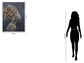 Gilded Profile Grace - 30" x 40" Framed Wall Art - Black