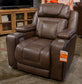 Mestrino - Power Recliner With Adjustable Headrest - Hickory