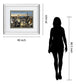 Big City By Alan Lambert - Mirror Framed Print Wall Art - Gray