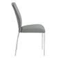 Pagan - Side Chair Set of 2) - Gray Synthetic Leather & Chrome