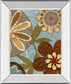 Persian Garden Il By Katrina Craven - Mirror Framed Print Wall Art - Light Brown