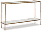 Ryandale - Console Sofa Table - Antique Brass Finish