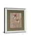 Lilies On Silver Il By Vivian Flasch - Mirror Framed Print Wall Art - Light Brown