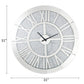 Noralie - Wall Clock - Mirrored & Faux Diamonds