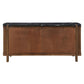 Estella - Server With Marble Top - Black Natural Marble Top & Walnut