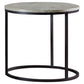 Lainey - Round Faux Marble Side End Table
