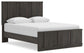 Shaehartin - Queen Panel Platform Bed - Dark Brown