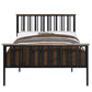 Zudora - Full Bed - Antique Oak & Black