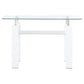 Dyer - 1-Shelf Rectangular Glass Top Table