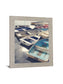 Dockside Drift - 28" x 34" Framed Wall Art - Light Blue