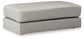 Amiata - Oversized Accent Ottoman - Glacier