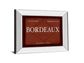Bordeaux By Paola Viveiros - Mirror Framed Print Wall Art - Dark Red