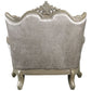 Libertee - Chair With Pillow - Beige Fabric & Champagne