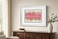 Crossing Abstract I Mirror Framed By DanMeneely - Pink