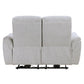 Eastre - Power Motion Loveseat With USB Port - Beige Chenille