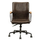 Joslin - Office Chair - Distress Chocolate Top Grain Leather