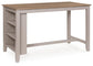 Harperfeld - Rectangular Dining Room Counter Table - Natural / Gray
