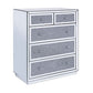 Noralie - Console Cabinet - Faux Diamonds & Mirrored