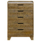 Henderson - 5-Drawer Bedroom Chest Of Drawers - Medium Oak