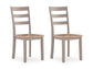 Harperfeld - Dining Room Side Chair (Set of 2) - Natural / Gray