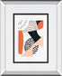 Luminous Tumble II By Laura Marshall Mirrored Frame - White