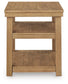 Wittenmyer - Rectangular End Table - Natural / Black
