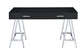 Coleen - Writing Desk - Black High Gloss & Chrome