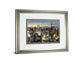Big City By Alan Lambert - Framed Print Wall Art - Gray