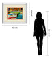 Canal Street I By Dupre - Mirror Framed Print Wall Art - Beige