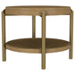 Arini - Round End Side Table With Storage Shelf