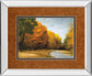 Evening Walk By Robert Striffolino - Mirror Framed Print Wall Art - Orange