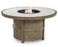 Rainier Ranch - Round Fire Pit Table - Beige