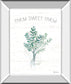 Farmhouse Cotton V By Beth Grove - Mirror Framed Print Wall Art - White