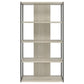 Loomis - 72" 4-Shelf Bookshelf - Whitewashed Gray