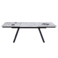 Damita - Ceramic Top Dining Table - White & Black