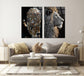 Starlit Sovereign I Tempered Glass With Foil & Rhinestones - Black / Gold