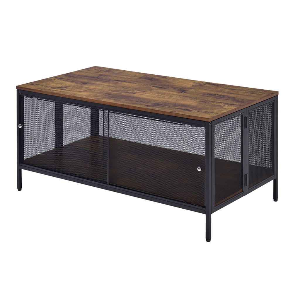 Winam - Coffee Table - Antique Oak & Black