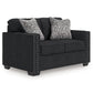 Jasmine Peaks - Loveseat - Coal