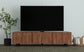 Trask - Wood TV Stand Media Console - Mango Brown