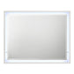 Esther - Mirror With LED - White / Silver
